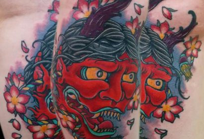 Hannya Mask tattoo