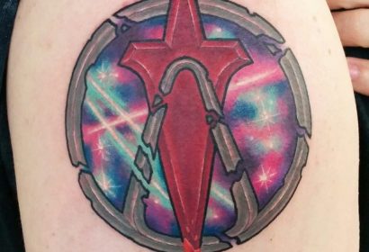 crimson lance borderlands tattoo by Jake B