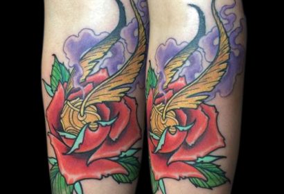 Golden snitch tattoo by Jake B