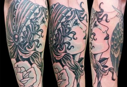 gypsy head tattoo