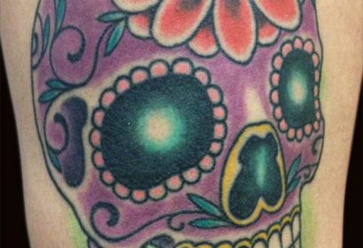 sugar skull tattoo