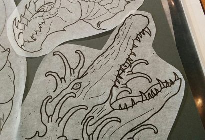 Alligator Dragon Tattoos