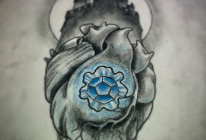 Heart Castle tattoo