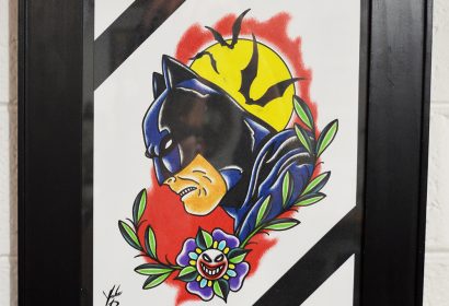 batman illustration print