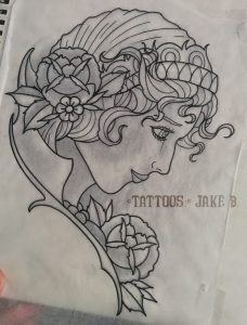 Gypsy head tattoo