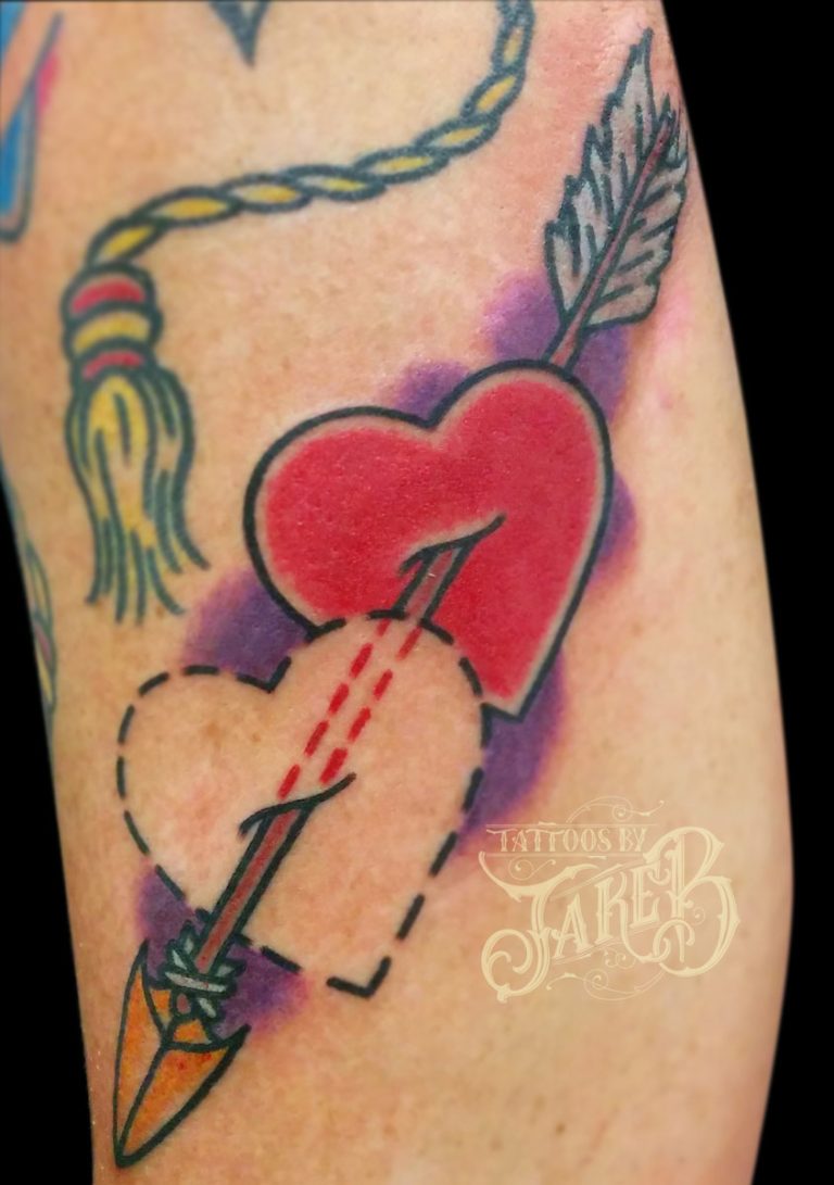 Heart and Arrow Tattoo Tattoos by Jake B