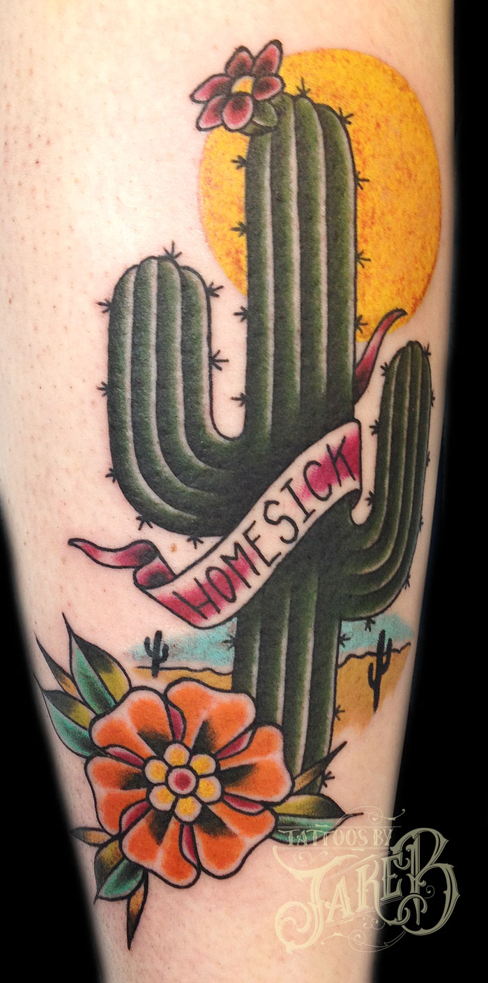 homesick cactus tattoo