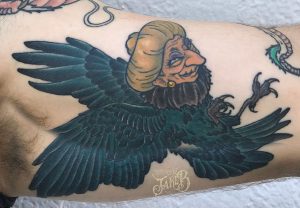 spirited away baa bird tattoo by Jake B