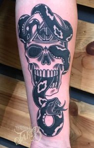 harry potter death eater dark mark tattoo by Jake B