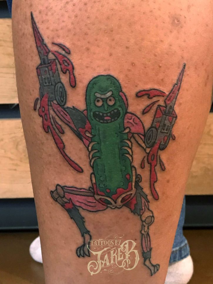 Pickle Rick Tattoos By Jake B 2041