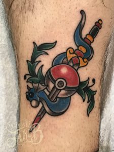 pokemon dratini tattoo by Jake B