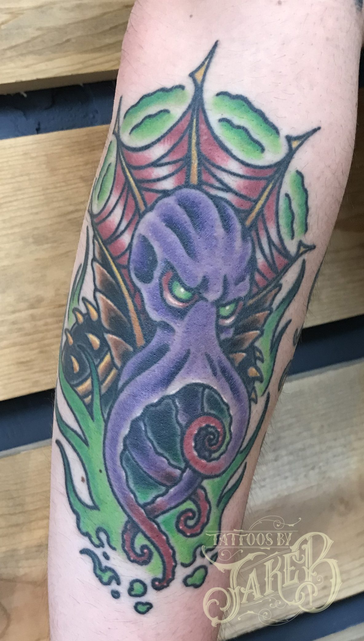 dungeons and dragons mind flayer tattoo by Jake B