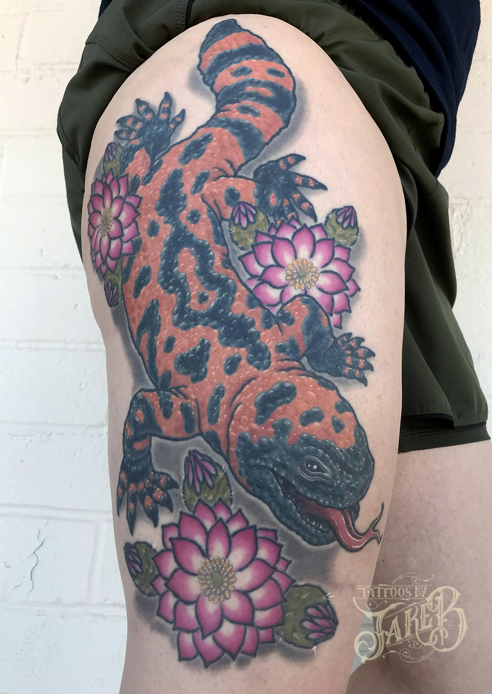 gila monster tattoo by Jake B