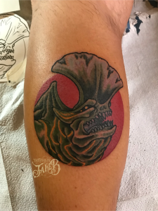 kaiju tattoo by Jake B
