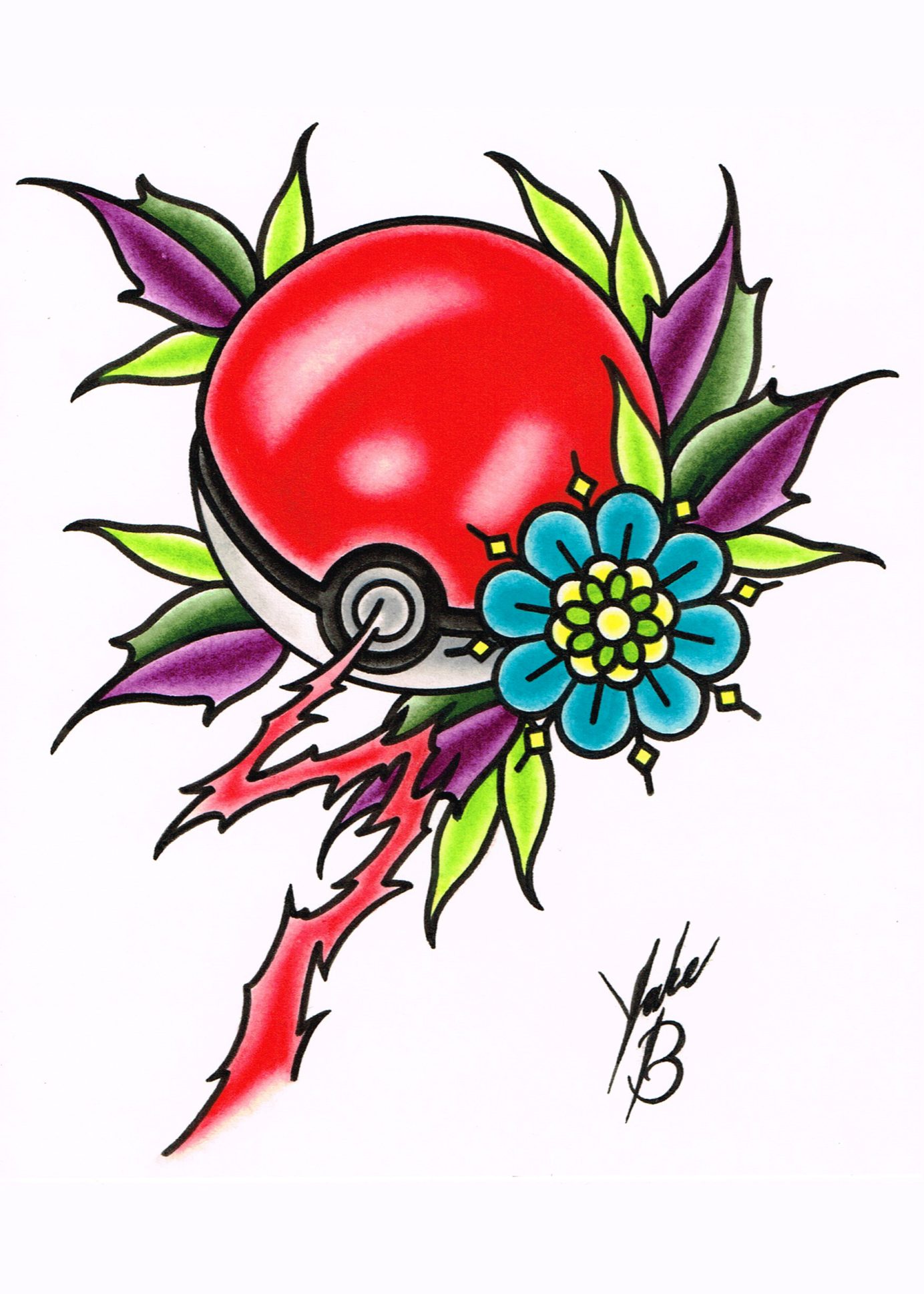 Pokeball Painting by Jake B