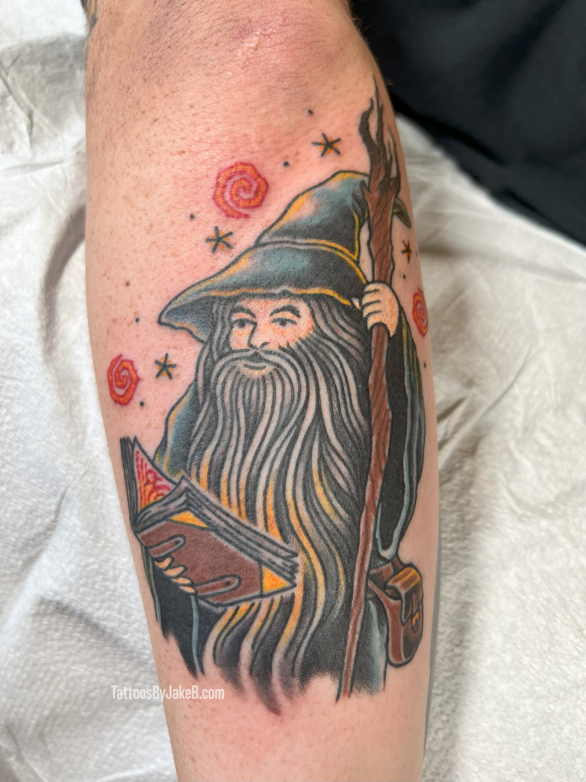 wizard tattoo by Jake B