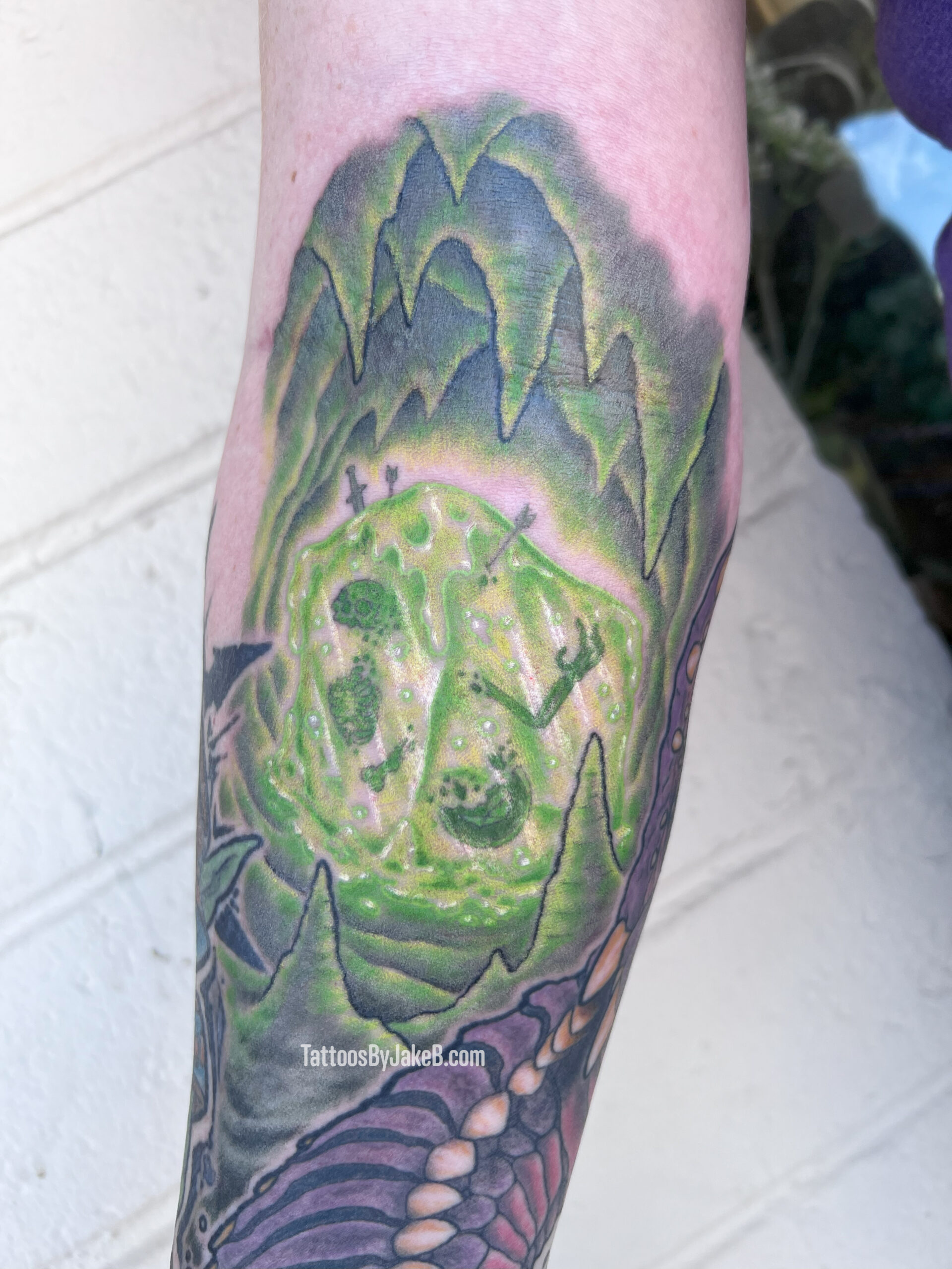 dungeons & dragons gelatinous cube tattoo by Jake B