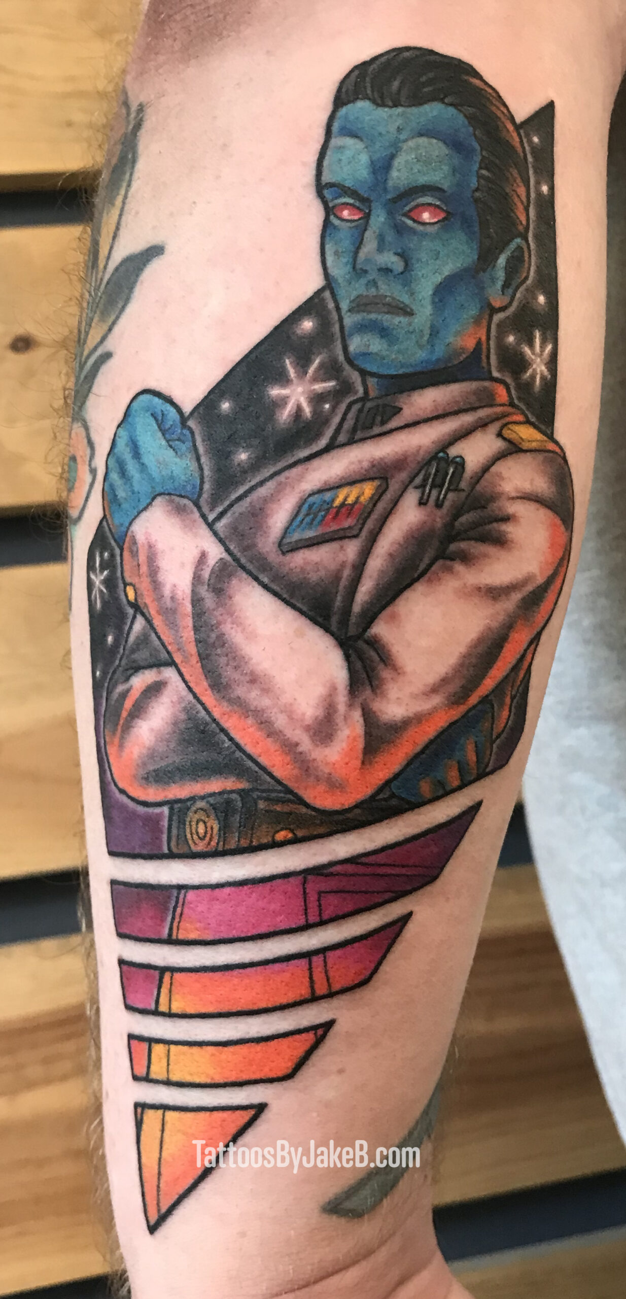 star wars Thrawn tattoo by Jake B